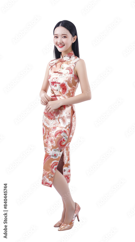Chinese model wear cheongsam traditional chinese dress Chinese model wear cheongsam traditional chinese dress