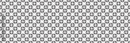 Seamless black gradient metal grid pattern with retro vintage design. for white background