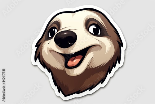 Add humor to your day with a funny and adorable mole sticker Perfect for decorating laptops, water bottles, and more. photo