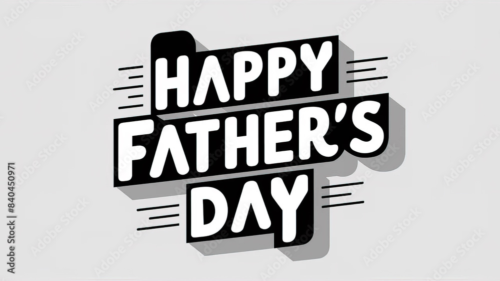 Naklejka premium Father's Day, Social Media Story. Post, Poster, Banner, Story. Father's Day Poster, Text, Father's Day typography
