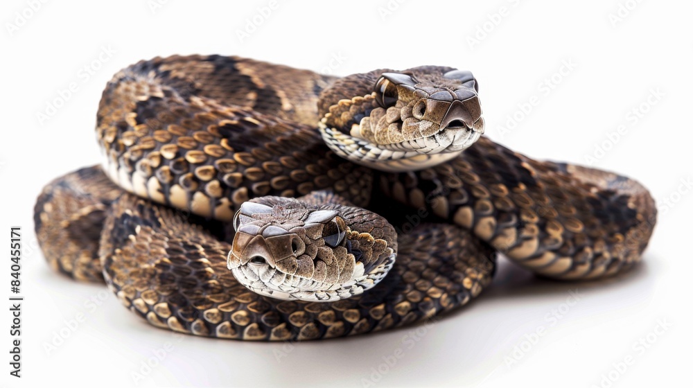 hazardous rattlesnakes Isolated on white background. Poisonous animals concept for designer hazardous rattlesnakes Isolated on white background. Poisonous animals concept for designer