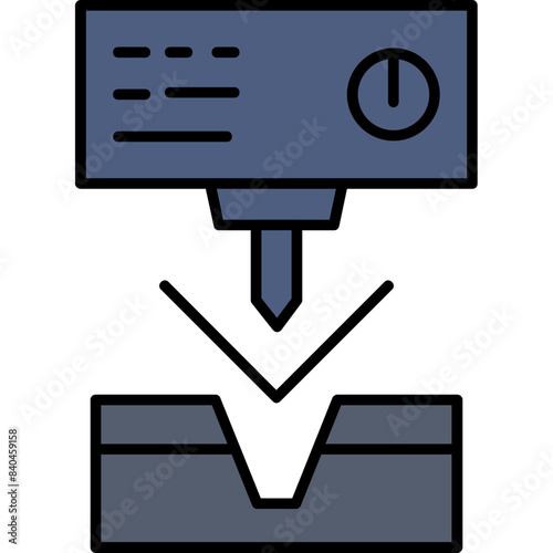 Metal Bending Machine Icon