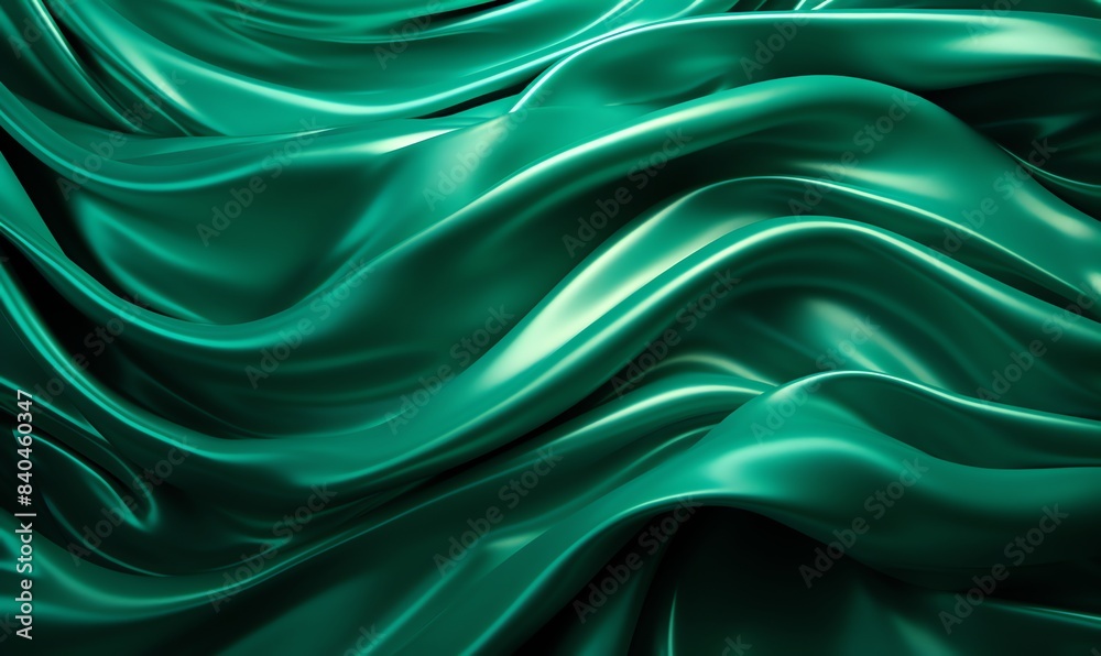 Captivating emerald liquid metal display