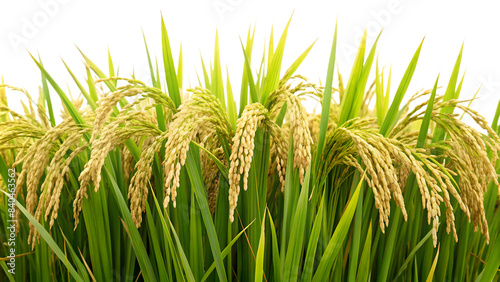 Rice plant on transparent background