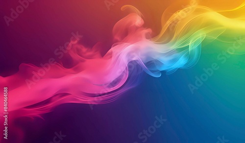 Abstract rainbow smoke background texture. AI generated. photo