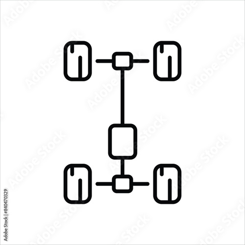 Chassis vector icon