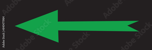 Free Download Left arrow for road direction. Directional arrow icon illustration Simple thin line, outline of Arrow icons on black background. vector  illustration.  - GFXLoad