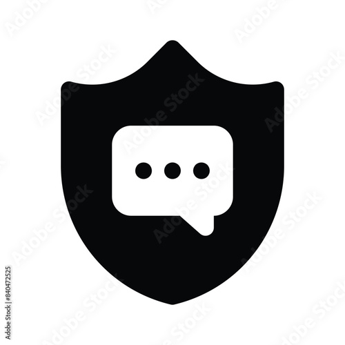 Protection shield with password denoting secure password vector