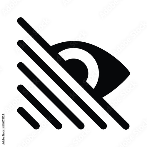 Hide icon design, user interface vector