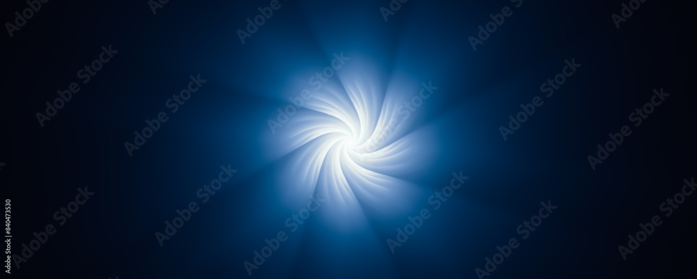 Obraz premium A blue swirl on a dark background
