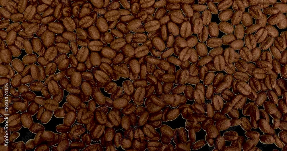 Coffee bean video, transparent Coffee bean video, transparent