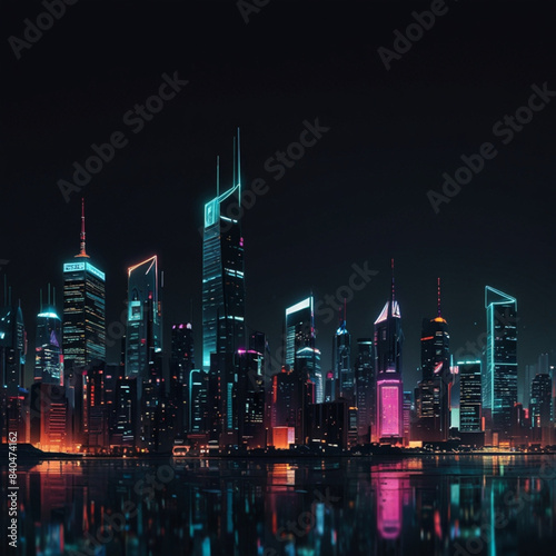 Wallpaper Mural night skyline Torontodigital.ca