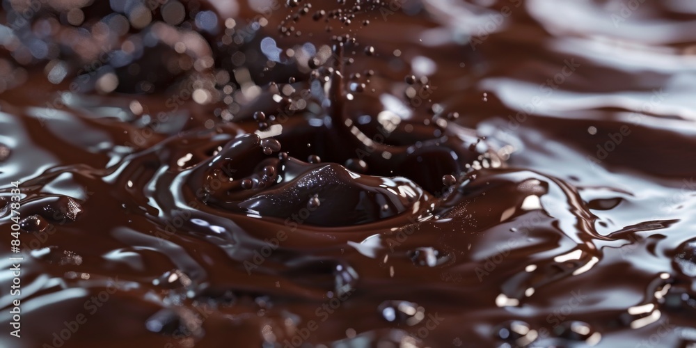 Close Up View of Chocolate Liquid Close Up View of Chocolate Liquid