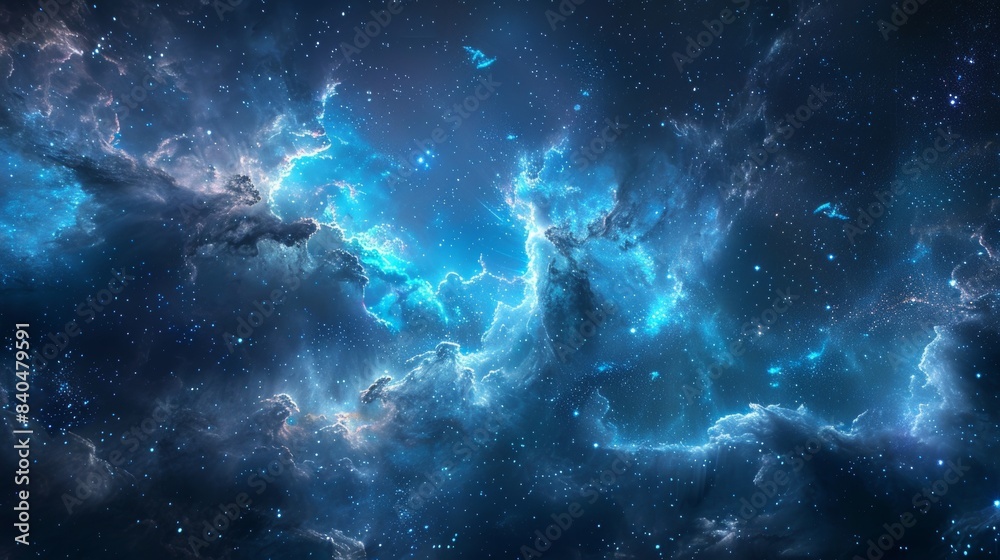 Fototapeta premium Generate an image featuring a futuristic starscape