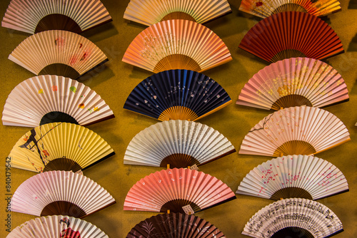 Japanese fans for sale, Kyoto, Honshu photo
