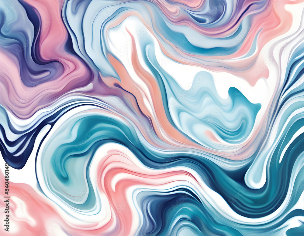 Fluid art background watercolor marble design Illustration