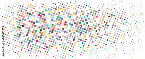 Dotted halftone waves. Abstract liquid shapes, wave effect dotted gradient texture waves isolated vector symbols set. Halftone graphic dots waves