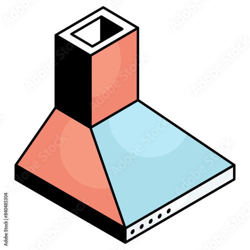 A beautiful design icon of cooking hood