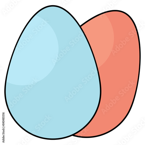 An icon design of eggs