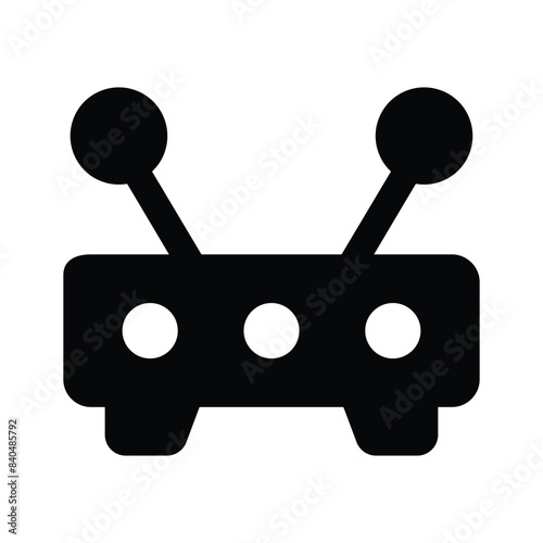 Wifi router icon design, wireless internet provider