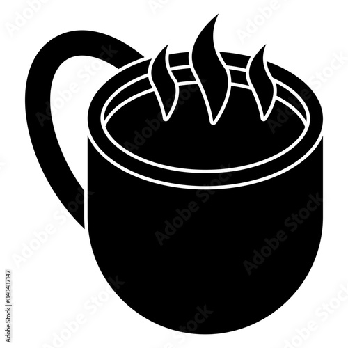 A trendy design icon of cup