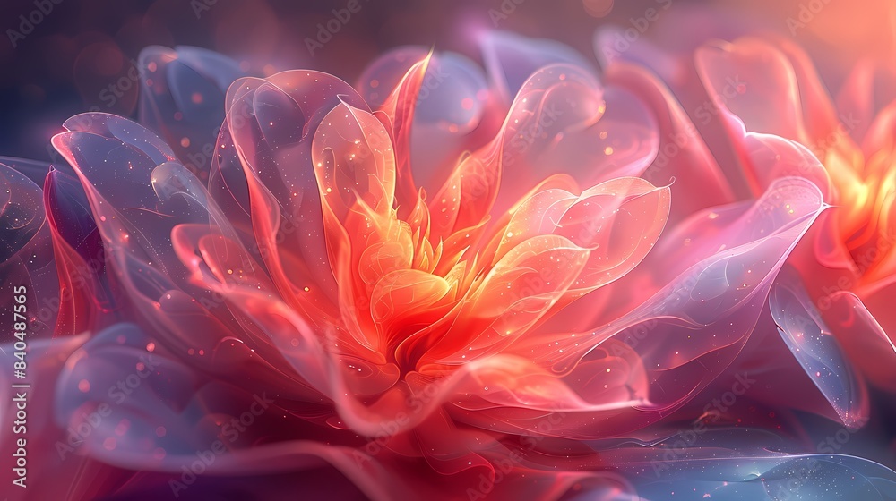 Digital technology translucent dreamy flowers and plants abstract graphics poster web page PPT background Digital technology translucent dreamy flowers and plants abstract graphics poster web page PPT background