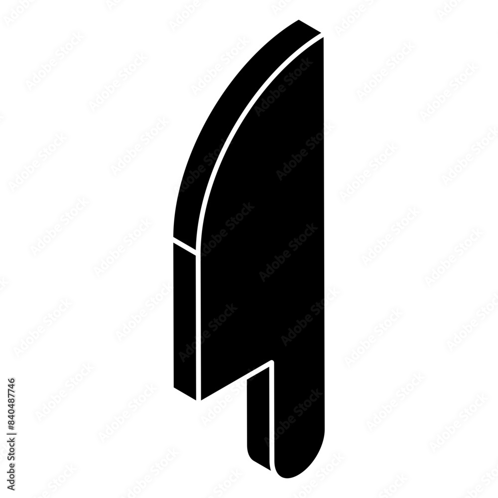 Perfect design icon of chopping knife Perfect design icon of chopping knife