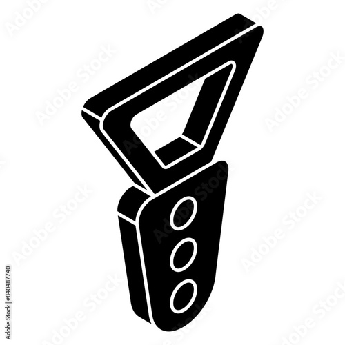 An icon design of bottle opener