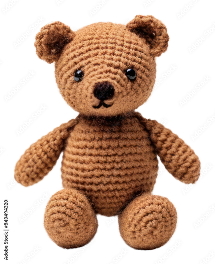 PNG The teddy bear in embroidery style textile plush toy. PNG The teddy bear in embroidery style textile plush toy.