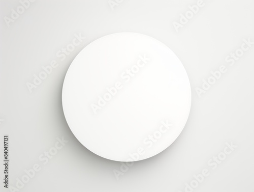 A white circle on a white background