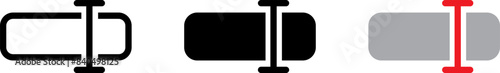 Rename edit text icon , vector illustration