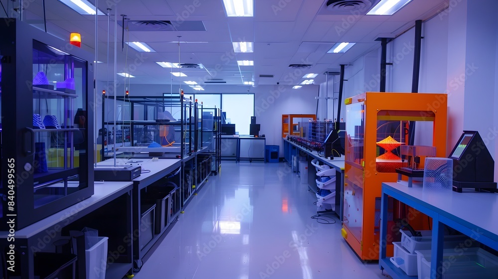 Rapid Manufacturing Setup with Multiple 3D Printers Working Simultaneously in an Organized Workspace Rapid Manufacturing Setup with Multiple 3D Printers Working Simultaneously in an Organized Workspace