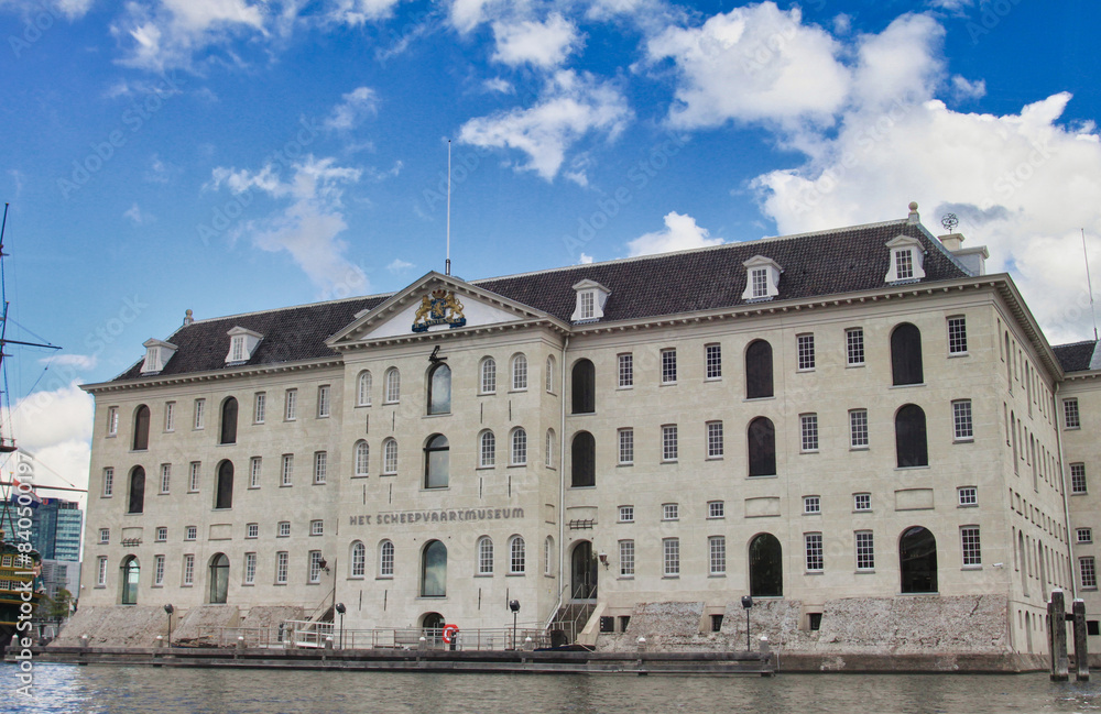 Fototapeta premium Amsterdam, Schifffahrtmuseum