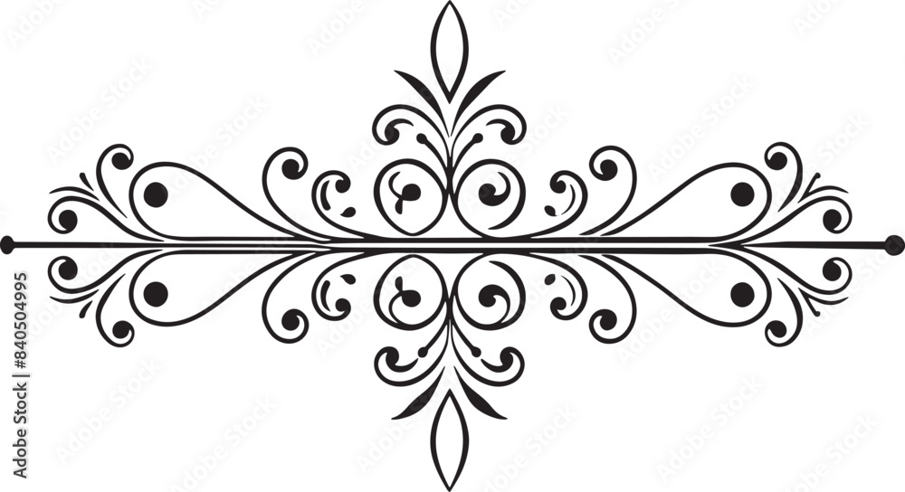 decorative abstract floral corner and divider design illustration decorative abstract floral corner and divider design illustration
