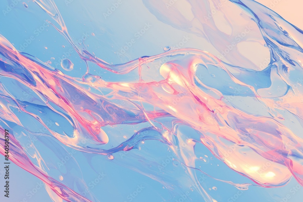 Vibrant water droplets in abstract form and artwork Vibrant water droplets in abstract form and artwork