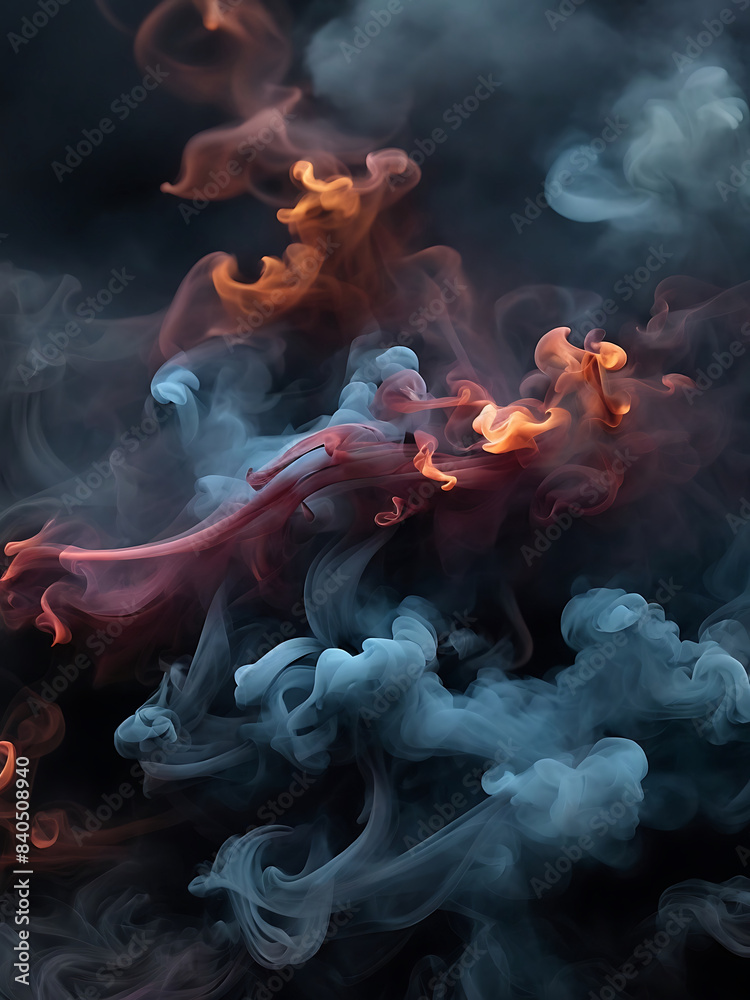 Obraz premium dark color smoke 