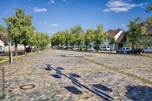 Obraz na płótnie gommern, deutschland - panorama in der altstadt w salonie