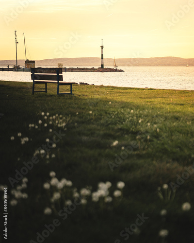View on lake Balaton in spr...