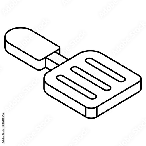 A trendy design icon of spatula