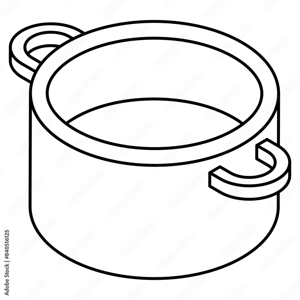Modern design icon of cooking pot Modern design icon of cooking pot