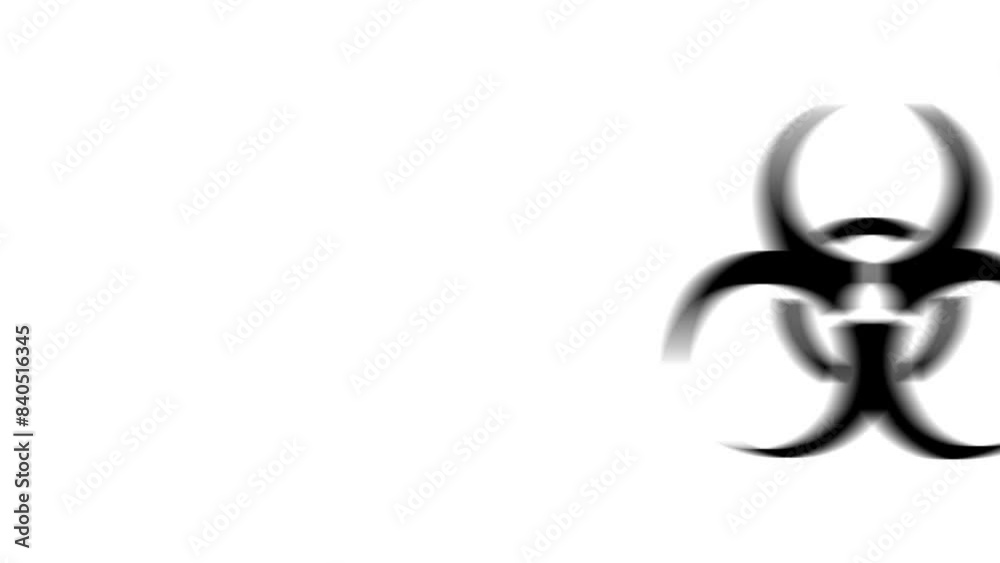 Animation set, biohazard symbol. Animations: transparency, zooms, transition top to down, transition left to right, slide up to down, slide left to right Animation set, biohazard symbol. Animations: transparency, zooms, transition top to down, transition left to right, slide up to down, slide left to right