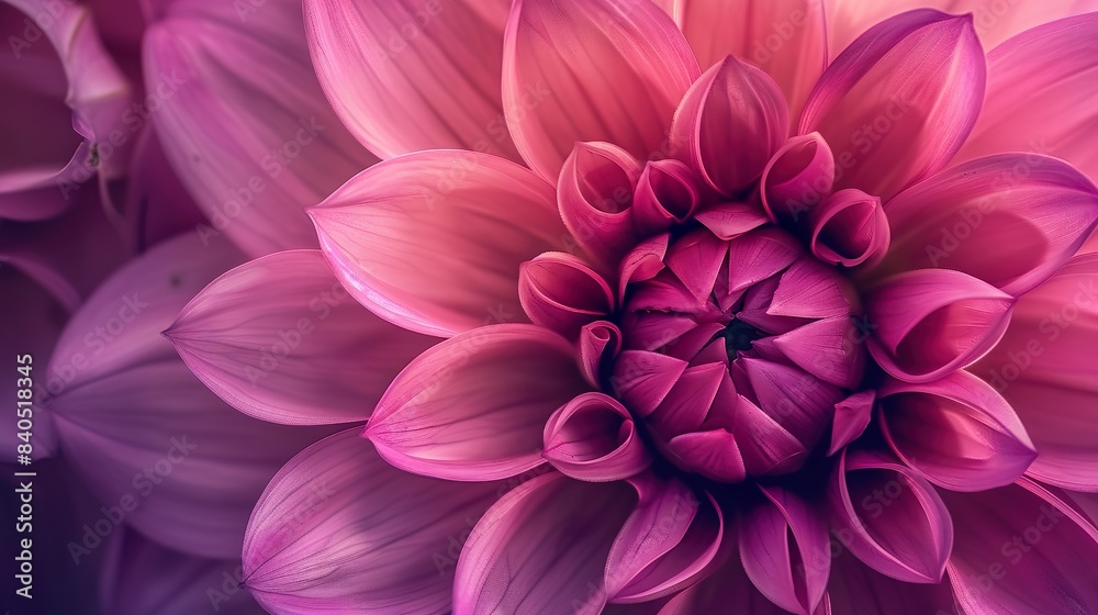 A close-up of a magenta flower in full bloom, showcasing its delicate petals and vibrant color.