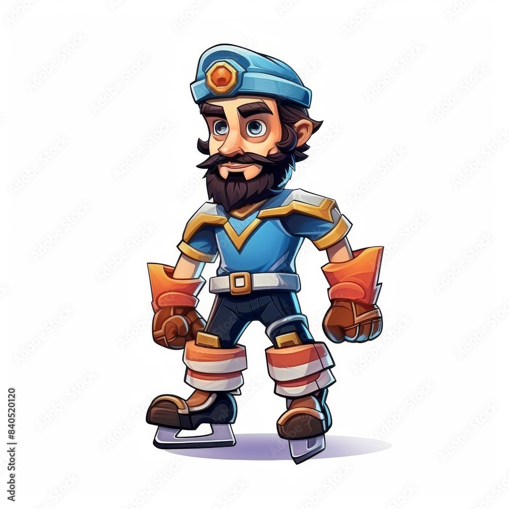 3D cartoon game all character concept isolated on white 3D cartoon game all character concept isolated on white