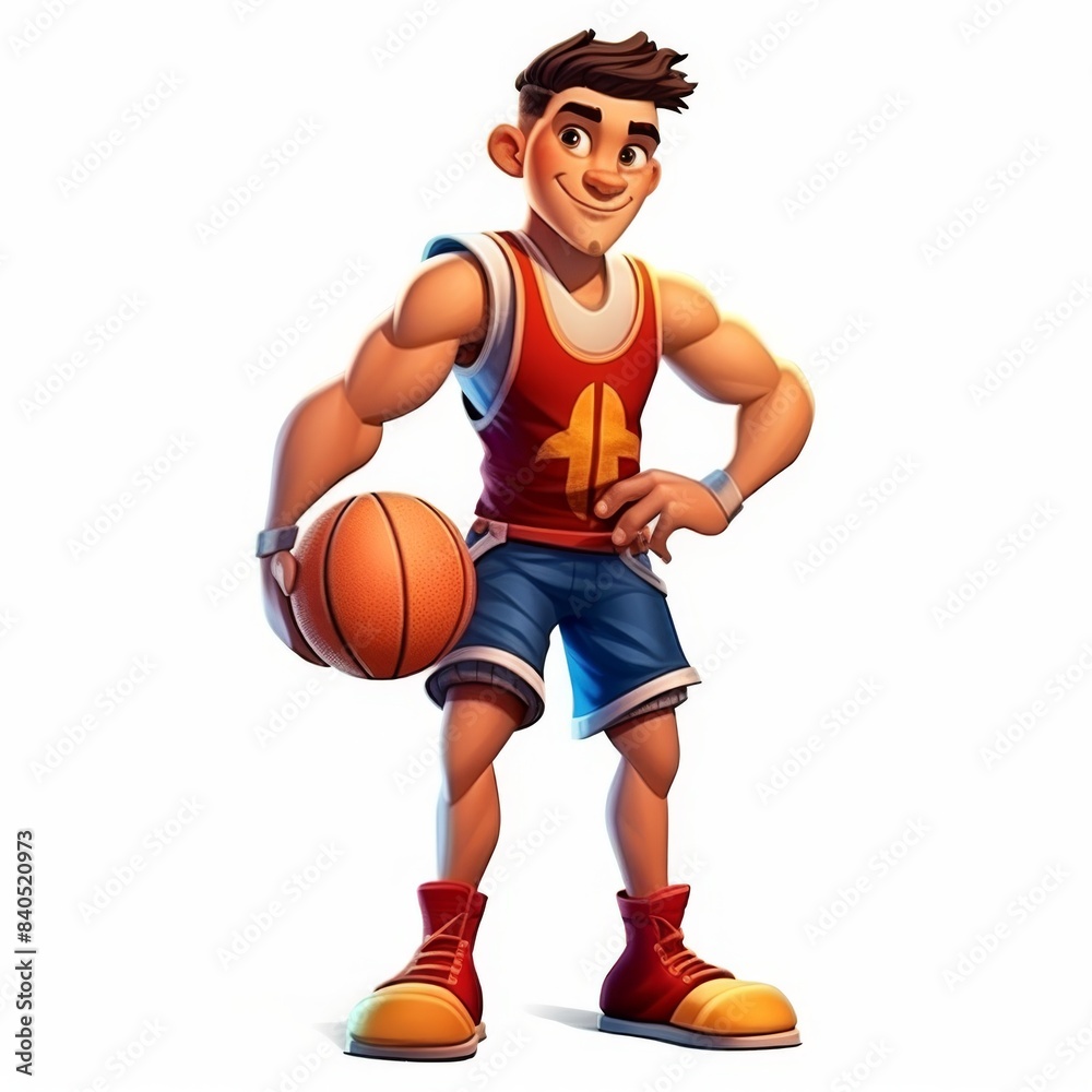 3D cartoon game all character concept isolated on white 3D cartoon game all character concept isolated on white
