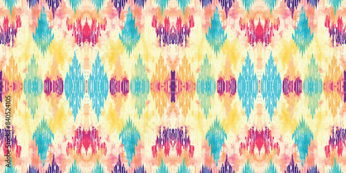 Seamless batik pattern,Seamless tribal batik pattern,and Seamless colorful pattern resemble ethnic boho, Aztec,and ikat styles.designed for use in wallpaper,fabric,curtain,carpet,Batik Embroidery