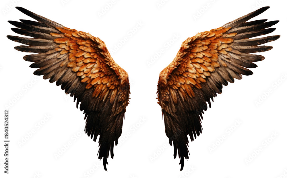 Obraz premium PNG Vulture flying bird feather.