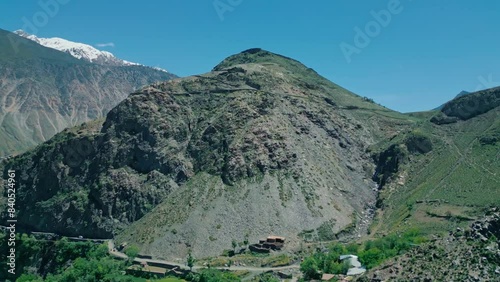 Aerial View Of Valley Surrounded By Hindu Kush Mountain Range, Chitral, Khyber Pukhtoon Khwa, Pakistan