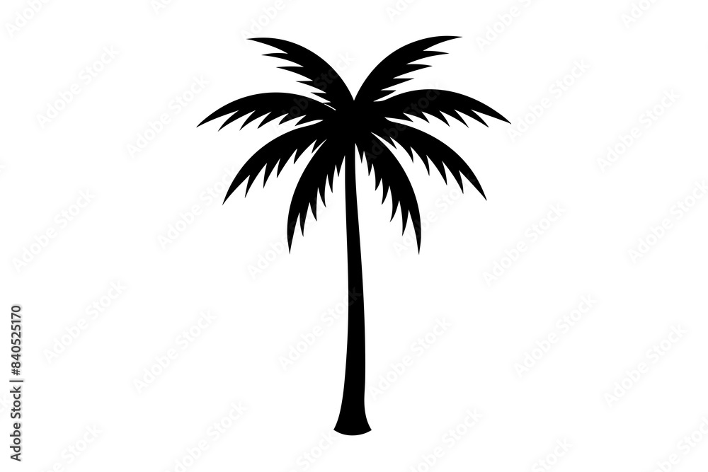 palm tree silhouette vector illustration palm tree silhouette vector illustration