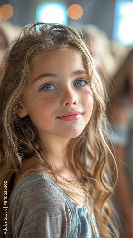 Little Girls in a Dance Studio for a Dance Lesson Little Girls in a Dance Studio for a Dance Lesson