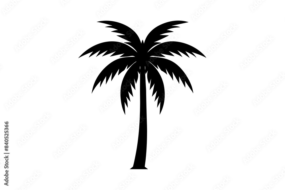 palm tree silhouette vector illustration palm tree silhouette vector illustration